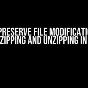 How to Preserve File Modification Times when Zipping and Unzipping in Rust?